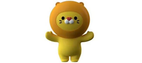 天线宝宝中的狮子角色，童真与勇气的象征