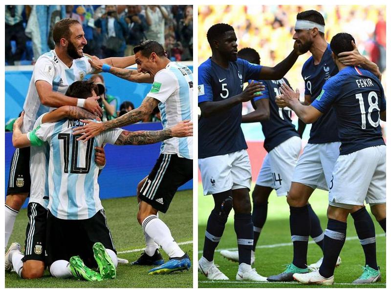 2018年世界杯，法国VS阿根廷的激情对决